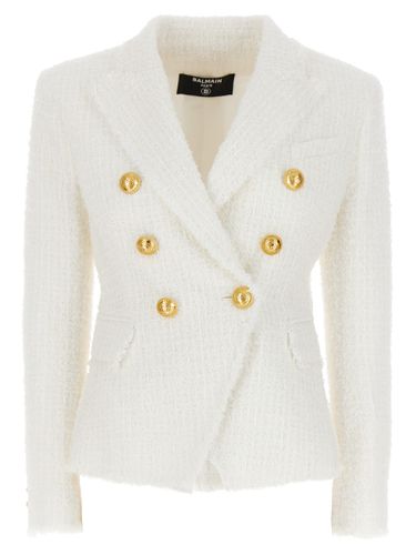 Double-breasted Tweed Blazer - Balmain - Modalova