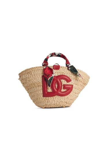 Rafia Red Corn Blend Shopping Bag - Dolce & Gabbana - Modalova