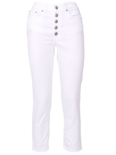 Dondup White Cotton-blend Jeans - Dondup - Modalova