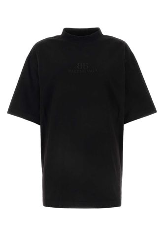 Balenciaga Black Cotton T-shirt - Balenciaga - Modalova