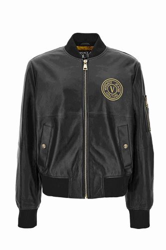 Leather Jacket - Versace Jeans Couture - Modalova