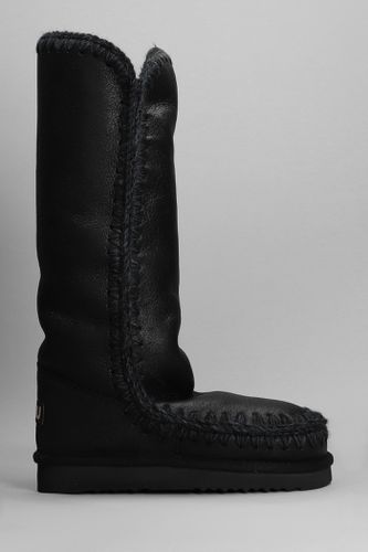 Eskimo 40 Low Heels Boots In Leather - Mou - Modalova