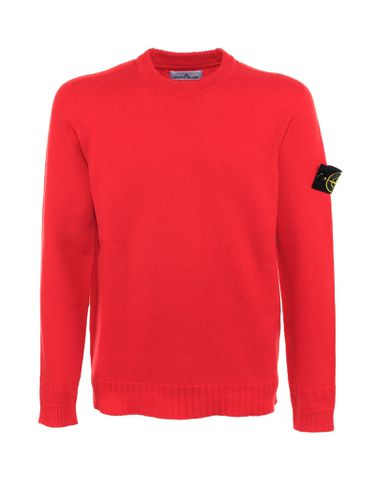 Crewneck Sweater With Logo - Stone Island - Modalova