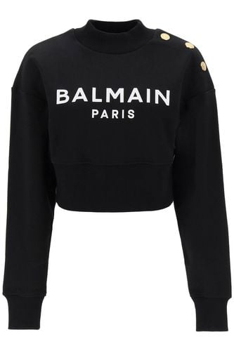 Balmain Logo Cropped Sweatshirt - Balmain - Modalova