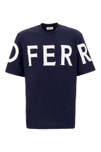 Logo Printed Crewneck T-shirt - Ferragamo - Modalova