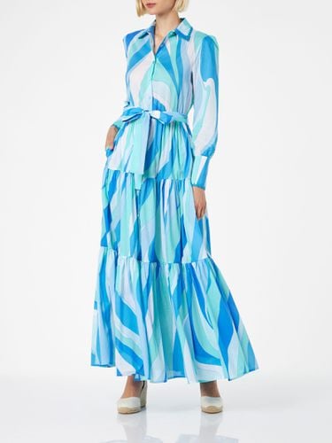 Woman Long Dress Jensen With Wave Print - MC2 Saint Barth - Modalova