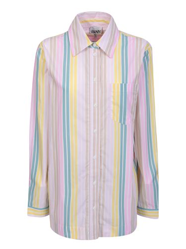 Ganni Multicolor Striped Shirt - Ganni - Modalova