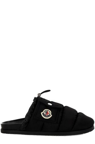 Moncler Logo Patch Padded Slippers - Moncler - Modalova