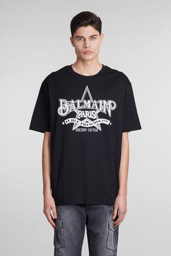 Balmain T-shirt In Black Cotton - Balmain - Modalova