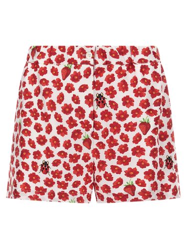 Versace strawberry Garden Shorts - Versace - Modalova