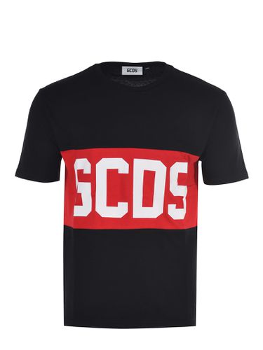 Cotton T-shirt With Contrasting Logo - GCDS - Modalova