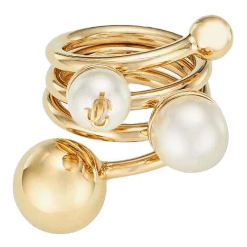 Jimmy Choo Jc Multi Pearl Ring - Jimmy Choo - Modalova