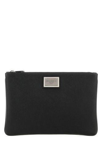 Leather And Nylon Pouch - Dolce & Gabbana - Modalova