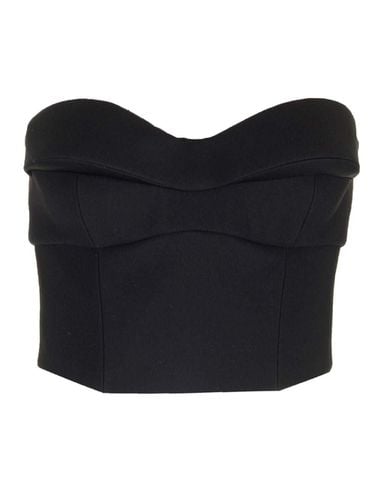 Versace Strapless Cropped Top - Versace - Modalova