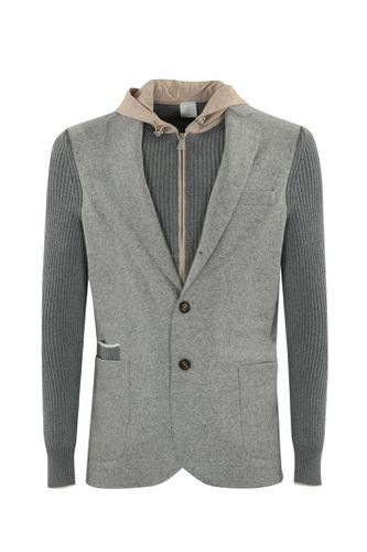 Eleventy Wool Blend Bib Jacket - Eleventy - Modalova