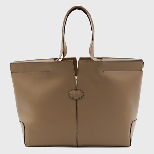 Tod's Brown Leather Top Handle Bag - Tod's - Modalova