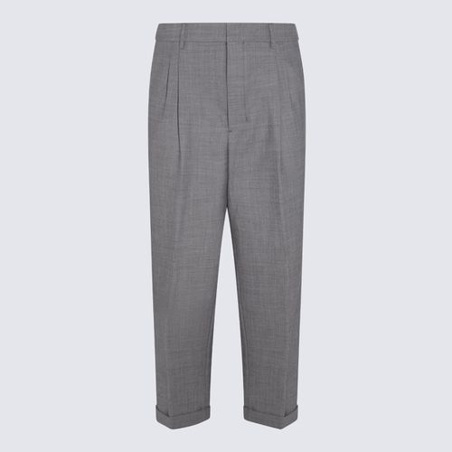 Grey Wool Blend Pants - Ami Alexandre Mattiussi - Modalova