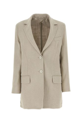 Dove Grey Linen Adelchi Blazer - Max Mara - Modalova