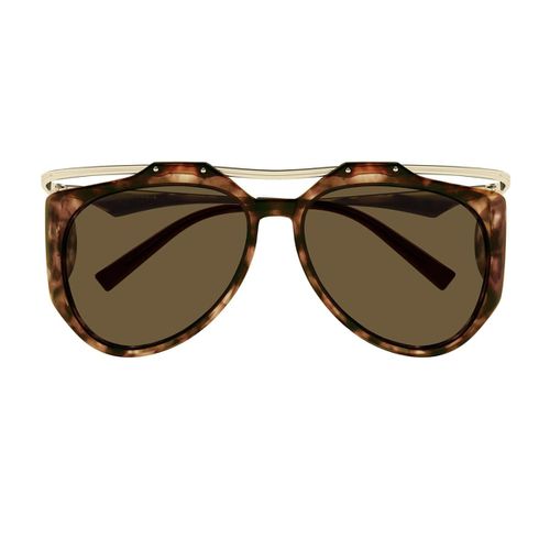 Sl M137/f 002 Havana Gold Brown Sunglasses - Saint Laurent Eyewear - Modalova