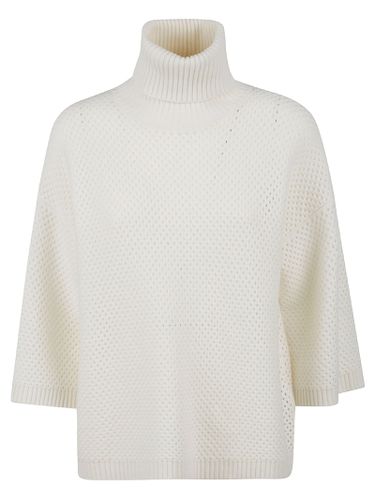 Mesh Turtleneck Sweater - Fabiana Filippi - Modalova