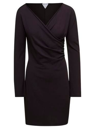 Mini Dress With Front Cross-over In Fluid Viscose - Bottega Veneta - Modalova