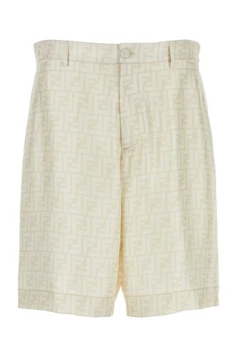 Embroidered Silk Bermuda Shorts - Fendi - Modalova