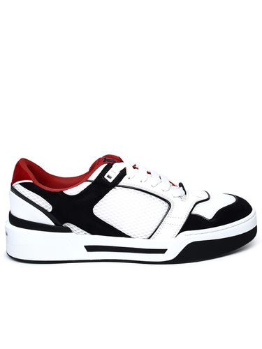 White Suede Blend Sneakers - Dolce & Gabbana - Modalova