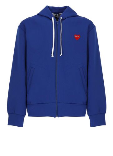 Heart Logo Patch Zip-up Hoodie - Comme des Garçons Play - Modalova