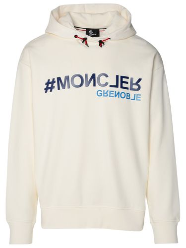 Moncler Ivory Cotton Sweatshirt - Moncler - Modalova