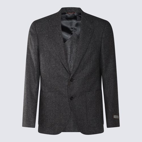 Canali Dark Grey Blazer - Canali - Modalova