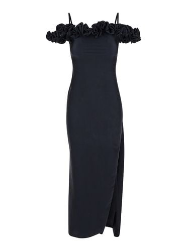 Long Dress With Ruffles In Stretch Fabric Woman - Coperni - Modalova