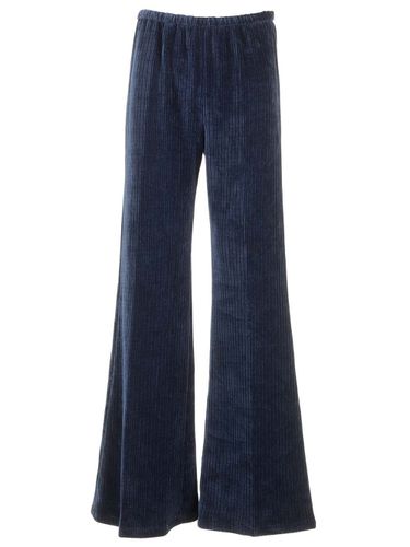 Forte_Forte Flared Trousers In Velvet-effect Jersey - Forte Forte - Modalova