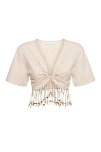 Paco Rabanne Fringed Hem T-shirt - Paco Rabanne - Modalova