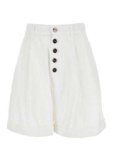 White Bermuda Shorts In Cotton Woman - Etro - Modalova