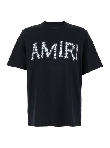 Crewneck T-shirt With Star Print In Cotton Man - AMIRI - Modalova