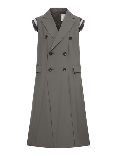 Sacai Suiting Long Vest - Sacai - Modalova