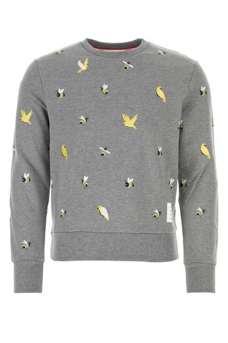 Thom Browne Grey Cotton Sweatshirt - Thom Browne - Modalova