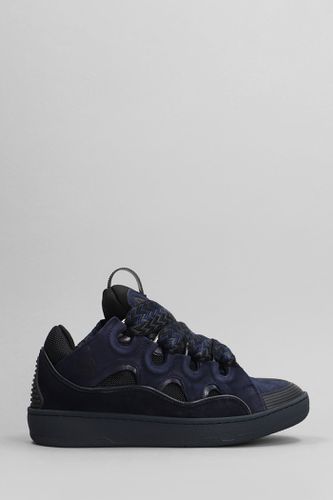 Curb Sneakers In Suede And Leather - Lanvin - Modalova