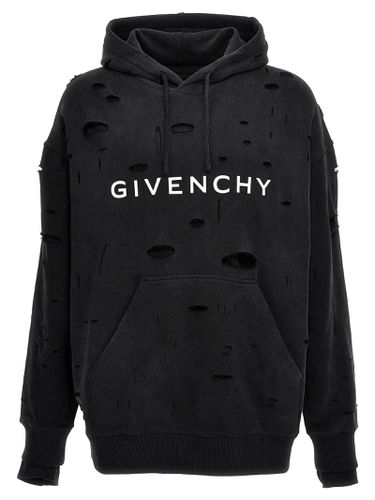 Givenchy Logo Hole Hoodie - Givenchy - Modalova