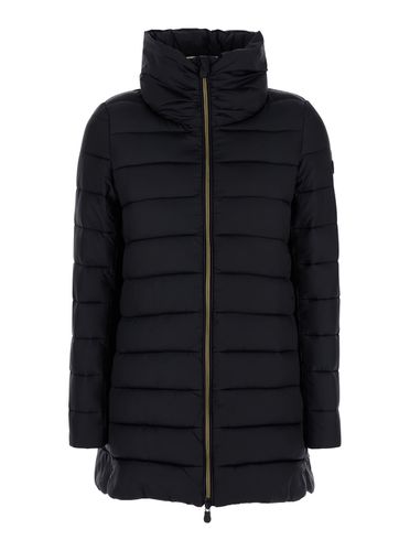 Lydia Down Jacket With Funnel Neck In Shiny Fabric Woman - Save the Duck - Modalova