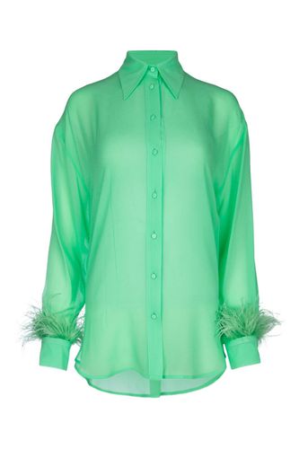 Semi-sheer Long-sleeved Georgette Shirt - Pinko - Modalova