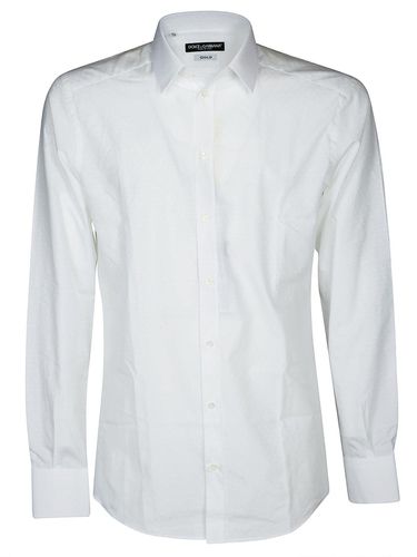 Jacquard Logo Tailored Shirt - Dolce & Gabbana - Modalova