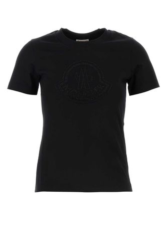 Moncler Black Cotton T-shirt - Moncler - Modalova