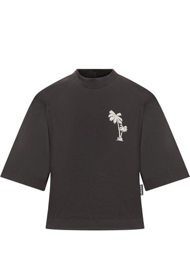 Palm Angels Palms Cropped T-shirt - Palm Angels - Modalova