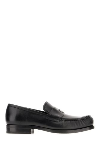 Ferragamo Black Leather Loafers - Ferragamo - Modalova