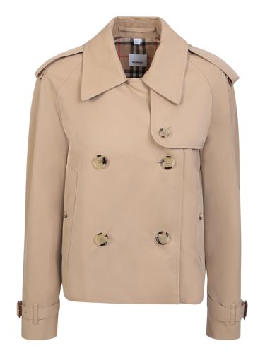 Burberry Beige Crop Trench Coat - Burberry - Modalova