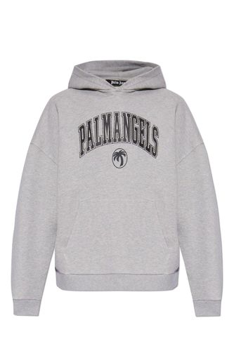 College Palm Logo Printed Hoodie - Palm Angels - Modalova