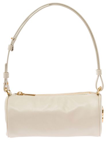 Off- torpedo Small Shoulder Bag With Arrow Motif In Leather Woman - Off-White - Modalova