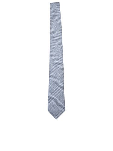 Prince Of Wales Light /white Tie - Brunello Cucinelli - Modalova