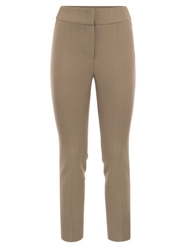 Skinny Fit Trousers In Viscose And Cotton - Peserico - Modalova